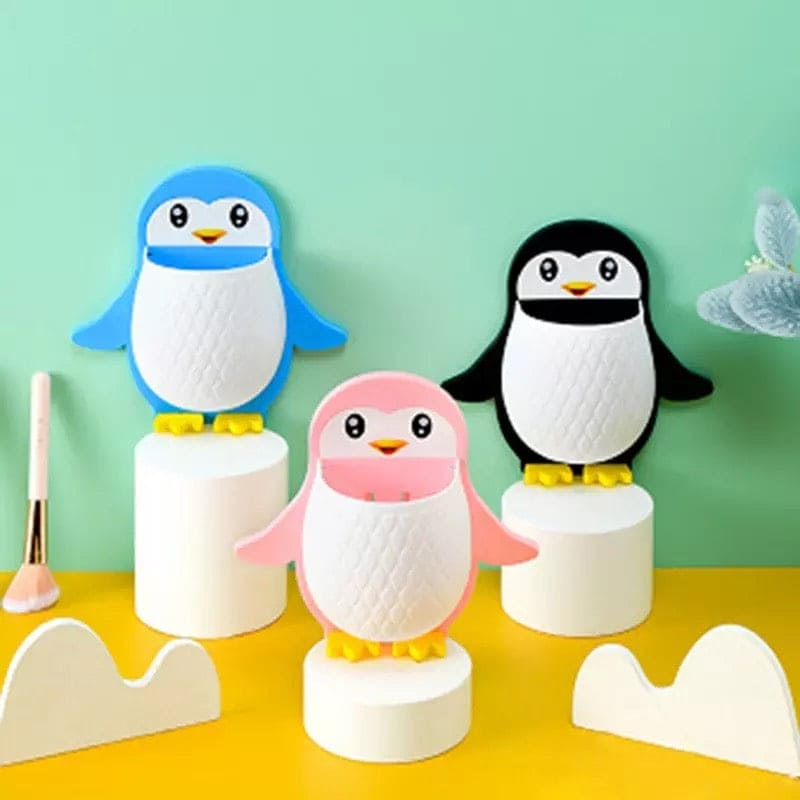 Cartoon Penguin Storage Holder, Cartoon Penguin Corn Storage Holder Wall Mount Toothbrush Organizer, Home Bedroom Kitchen Bathroom Multifunctional Holders Cartoon Penguin Storage Holder, Cartoon Penguin Corn Storage Holder Wall Mount Toothbrush Organizer, Home Bedroom Kitchen Bathroom Multifunctional Holders